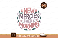 New mercies every morning floral wreath image Product Image 1