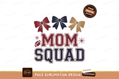 Mom Squad Football Bows image Product Image 1