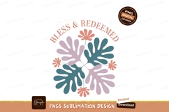 Blessed redeemed floral design botanical leaves Product Image 1