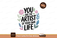 Floral wreath quote pink blue Product Image 1
