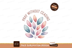 Praying leaves pink blue Product Image 1