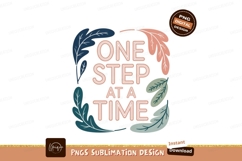Motivational phrase with foliage SUBLIMATION text Product Image 1