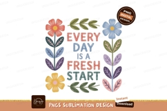 Floral text art with inspirational quote image Product Image 1