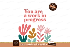Pink floral text SUBLIMATION Product Image 1