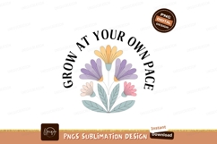 Floral growth encouragement art flowers pastel Product Image 1