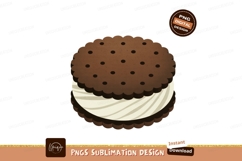 Chocolate cookie sandwich cream filling image Product Image 1