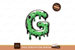 Green slime dripping letter G image Product Image 1