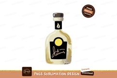 Creamy bottle with gold accents and black label image Product Image 1
