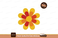 Retro Flower Design vintage psychedelic Product Image 1