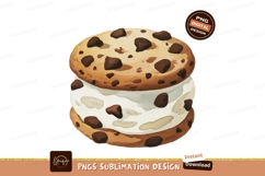 Chocolate chip cookie ice cream sandwich image Product Image 1