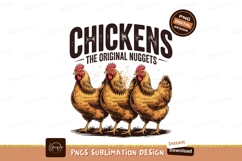 Three brown chickens with red combs poultry birds Product Image 1