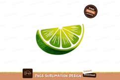 Green lime slice watercolor illustration citrus fruit Product Image 1