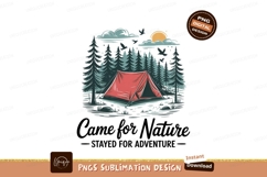 Red tent forest camping adventure nature outdoors Product Image 1