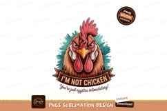 Angry rooster with bold text chicken bird Product Image 1