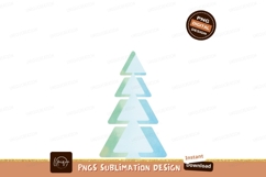 Stylized layered triangular evergreen tree triangles Product Image 1