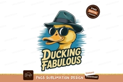 Cool duck wearing hat and sunglasses animal bird Product Image 1