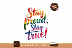 Proudly Being Me Rainbow Text pride lettering Product Image 1