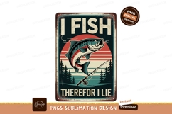 Jumping fish fishing rod trees sunset image Product Image 1