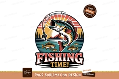 Bass fishing sunset adventure water Product Image 1