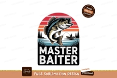 Jumping fish sunset fishing scene bass Product Image 1