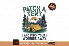 Camping tent sunset forest adventure mountains Product Image 1