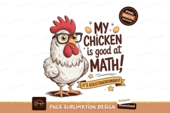 Smart Chicken With Glasses fowl bird Product Image 1