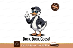 Cool goose wearing sunglasses and jacket animal bird Product Image 1