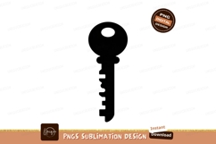 Skeleton Key Outline lock metal Product Image 1