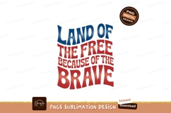 Land of the free because of the brave patriotic freedom Product Image 1