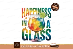 Colorful cocktail happiness in glass drink beverage Product Image 1
