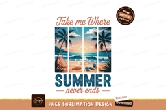 Tropical Beach Sunset Relaxation ocean waves Product Image 1