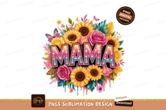 Mama floral bouquet with butterflies flowers sunflowers Product Image 1