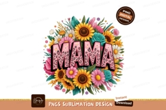 Mama floral leopard print sunflowers Product Image 1
