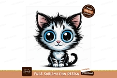 Fluffy kitten with big blue eyes image Product Image 1