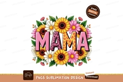 Mama floral leopard print flowers sunflowers Product Image 1