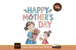 Mother daughter gift flowers hot drink image Product Image 1