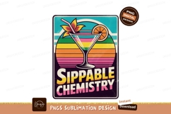 Colorful Cocktail Sunset Retro Design drink beverage Product Image 1