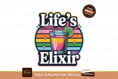 Colorful Drink Elixir glass lime Product Image 1