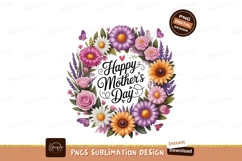 Floral wreath happy mothers day greeting flowers Product Image 1