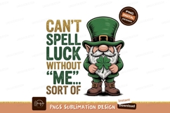 Lucky Gnome Holding Clover green Product Image 1