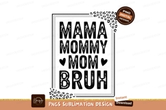 Mama Mommy Mom Bruh Leopard Heart image Product Image 1