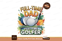 Dad Golfer Text Graphic ball club Product Image 1
