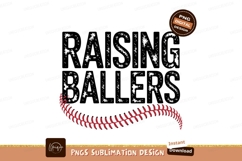 Raising Ballers Baseball Graphic Sublimation Png Product Image 1