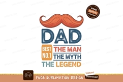 Dad Best Man Myth Legend Mustache father Product Image 1