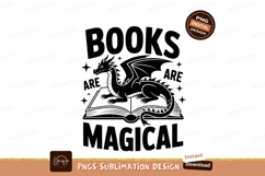 Dragon reading book magical fantasy Product Image 1