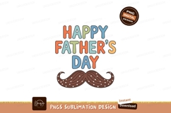 Happy Fathers Day Mustache Celebration image Product Image 1