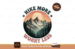 Mountain landscape with sun and trees mountains sunset Product Image 1