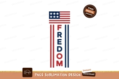 American flag freedom text design patriotic Product Image 1