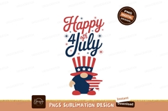 Patriotic Gnome Holding Star july holiday Product Image 1