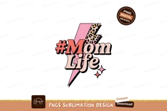 Mom Life Lightning Bolt Leopard Print image Product Image 1